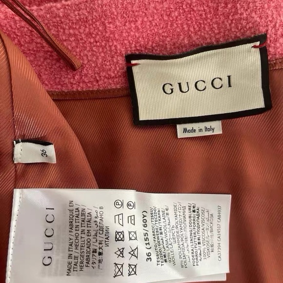 🚩steal authentic Gucci Vibrant Pink Textured Suit - Picture 7 of 10